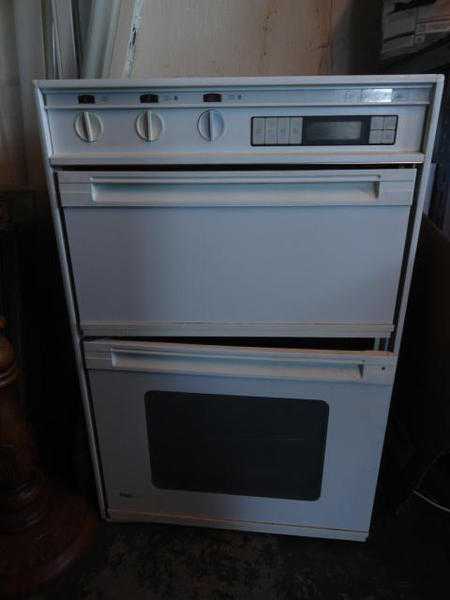 Creda intergrated double oven with grilll
