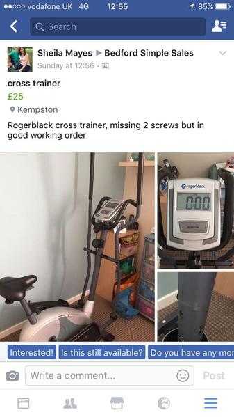 Cross trainer