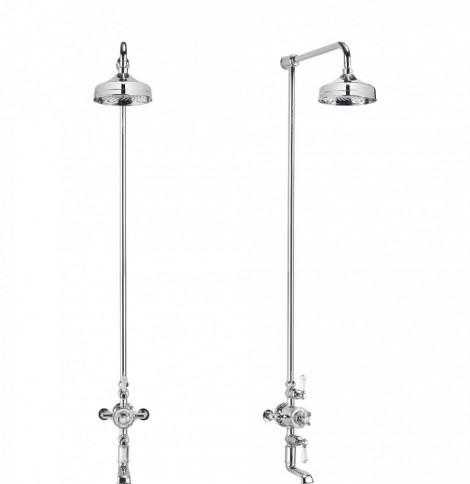 Cross water Free Standing Chrome Shower