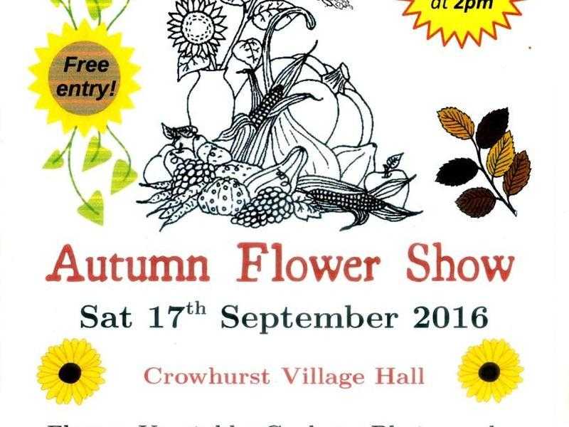 Crowhurst Horticultural Autumn Flower Show This Saturday