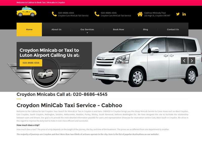 Croydon MiniCab Taxi Service - Cabhoo - Call 020-8686-4545