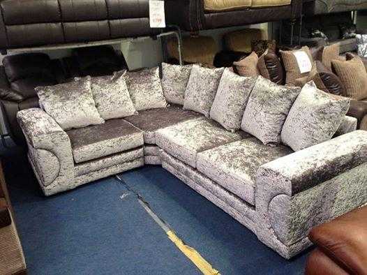 Crushed Velvet TOWIE Glitz sofa - NEW - Other colours available