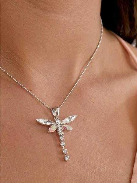 Crystal Dragonfly Necklace