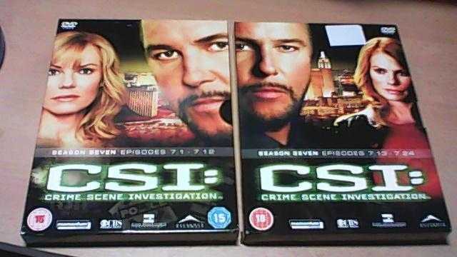 CSI - COMPLETE SEASON SEVEN - 2 x 3DVD BOXED SETS.