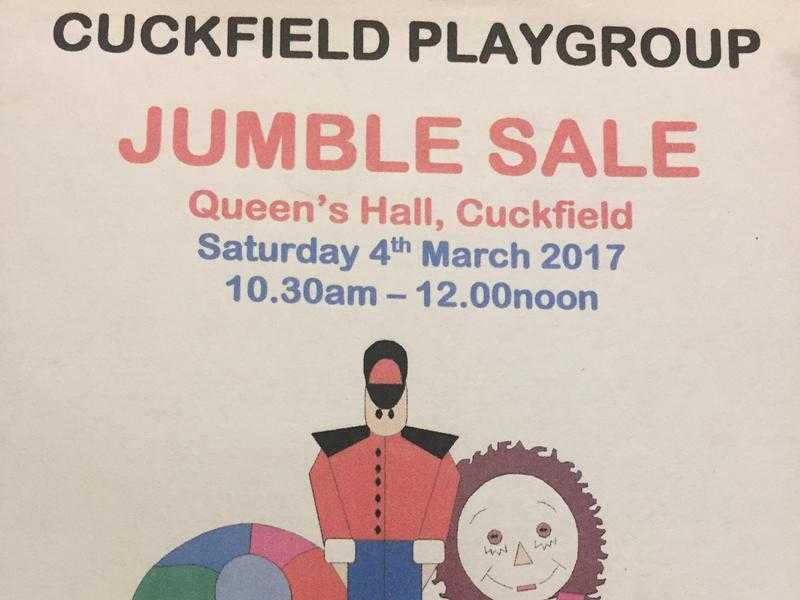 Cuckfield Playgroup Jumble Sale