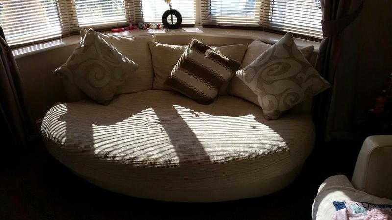 Cuddle sofa, swivel cuddle chair and 4 seater sofa