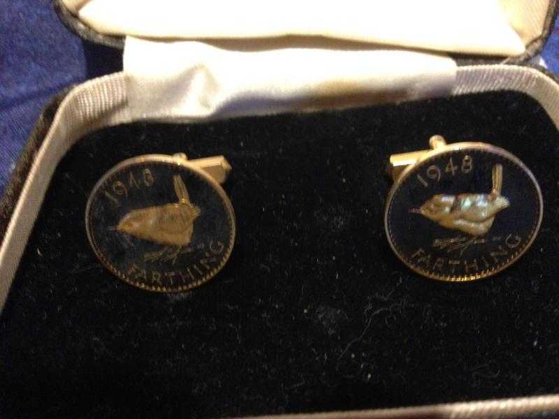 CUFFLINKS FARTHING1948