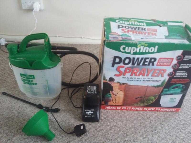 Cuprinol Cordless Power Sprayer for Fences and Sheds