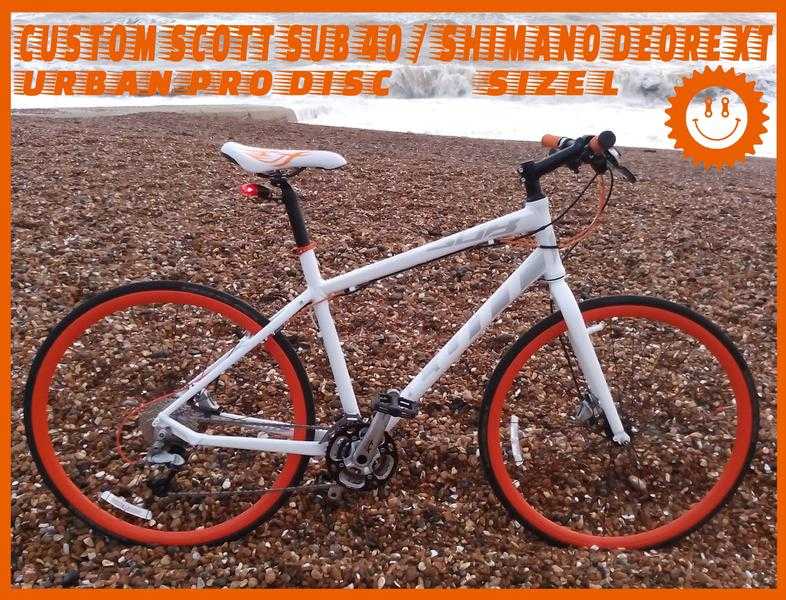 Custom build Scott SUB 40 Pro Disc on Shimano XTR XT SLX Urban City Turing Fixie bike no Trek GT BMC