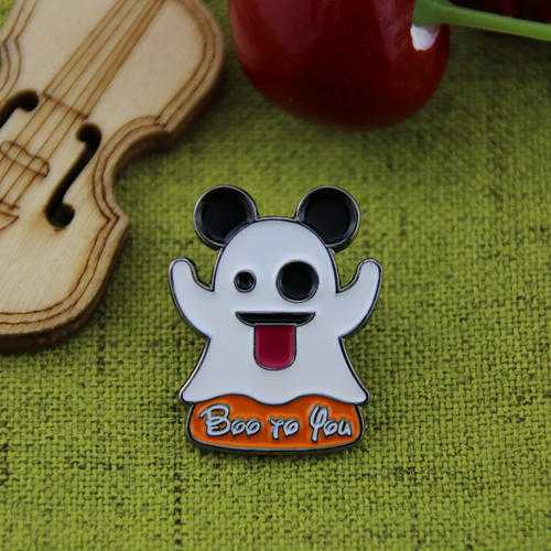 Custom Lapel Pins for Ghost Emoji
