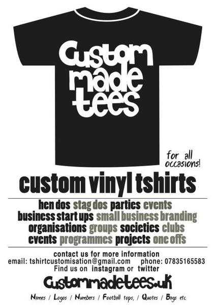 Custom vinyl t-shirt