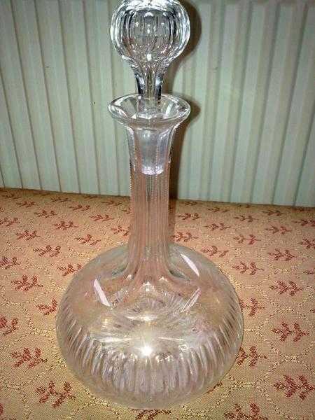 Cut glass decanter