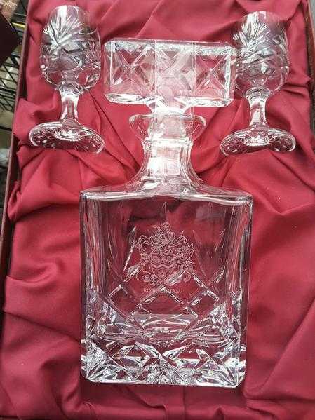 Cut Glass Decanter Set