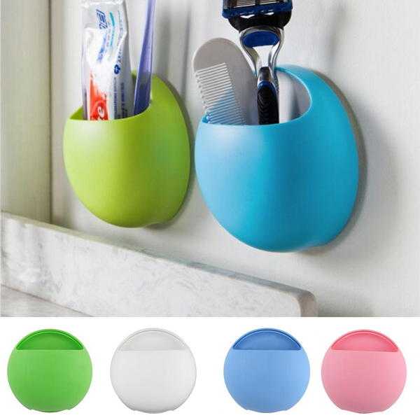 Cute Eggs Design Toothbrush Holder Suction Hooks Cups Organizer Bathroom Accessories 7.89 free shi