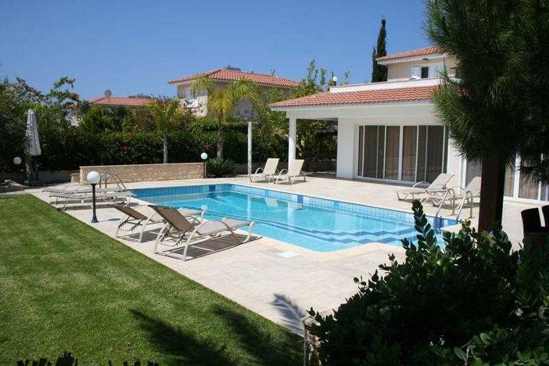 Cyprus Villa. Coral Bay. 4 bedrooms, private pool. Walk to Coral Bay Strip and Blue Flag beach