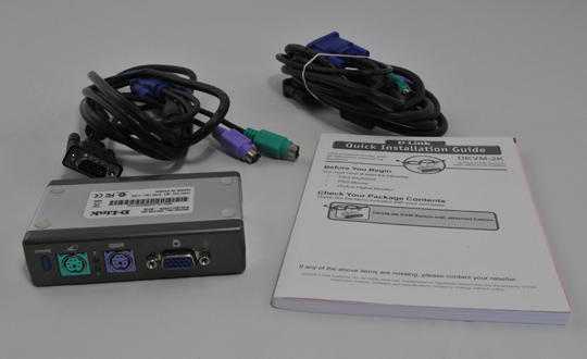 D-Link 2 port KVM switch