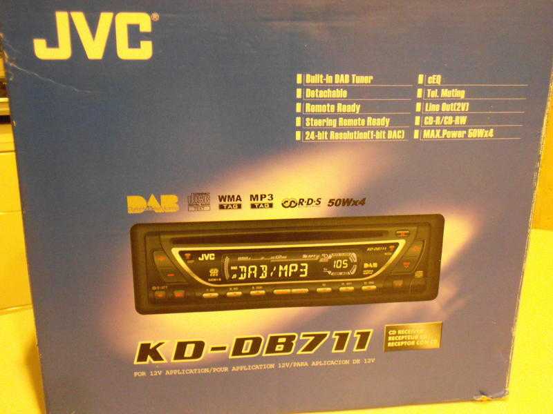 DABFMMWLW STEREO CAR RADIO amp CD PLAYER BY JVC