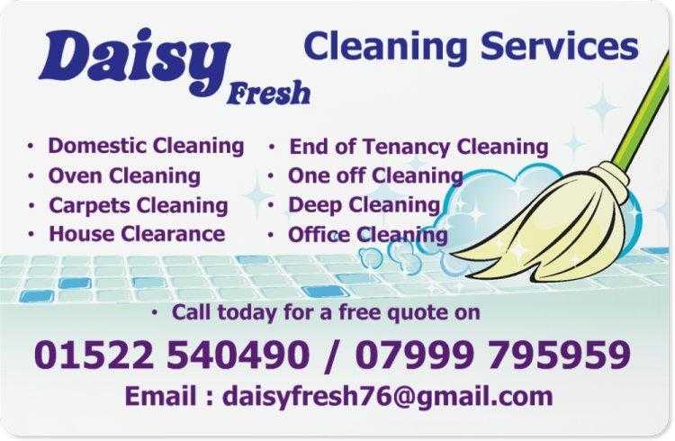 Daisy Fresh Cleaning Services Lincoln and Surrounding Areas