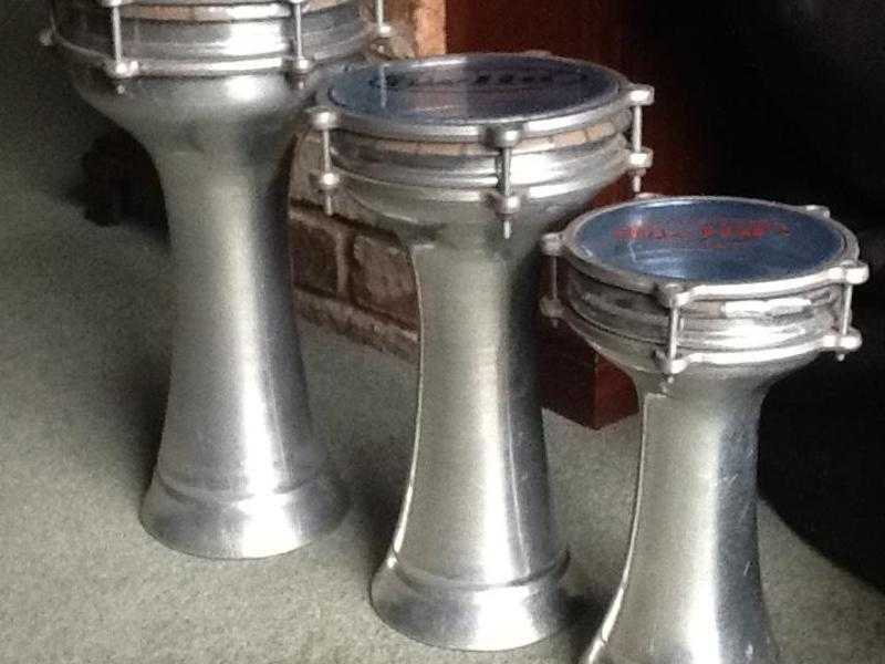 Darbuka Drums X 3, 6quot, 7quot and 8quot, Not the cheap type