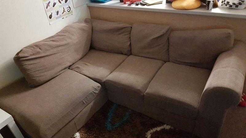 Dark Beige Corner Sofa Horsham