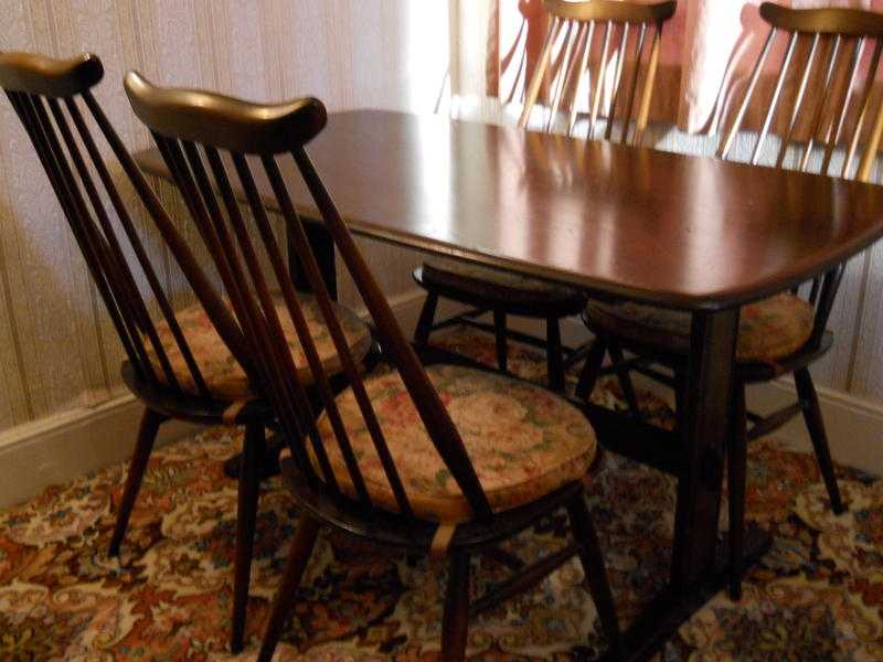 Dark Oak Table amp Chairs