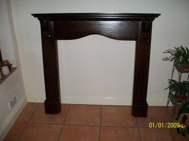 Dark Wood Fire Surround