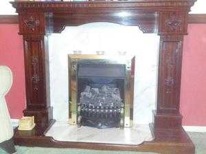 Dark Wood Fire Surround