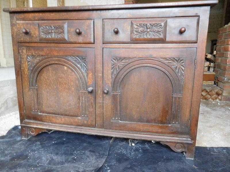 Dark wood sideboard