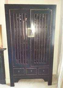 DARK WOOD WARDROBE