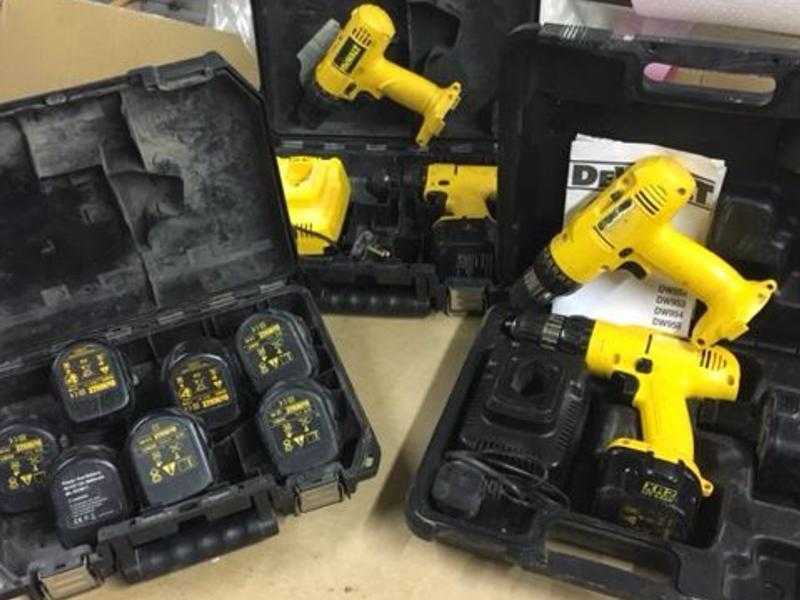 Dealt drills x 4  12Volt