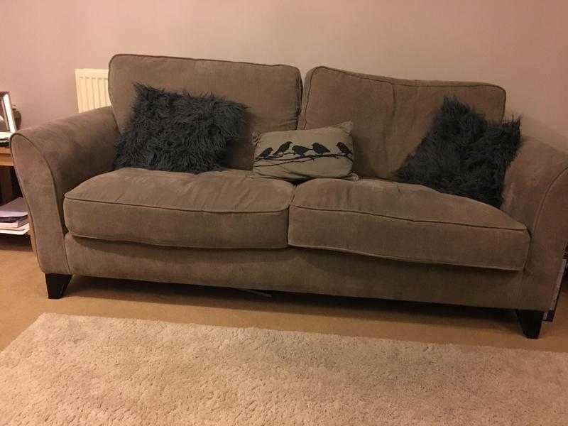 Debenhams taupe 3 and 2 seater sofa