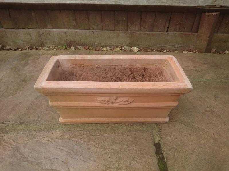 Decorative Ceramic Trough Planter Pot Box