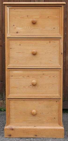 Deep Four Drawer Pine Chest