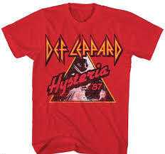 DEF LEPPARD HYSTERIA T-SHIRT  NEW