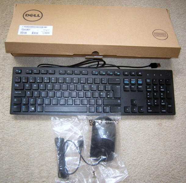 Dell Black KB216 Multimedia Keyboard UK QWERTY amp Dell USB Mouse DPN 009NK2