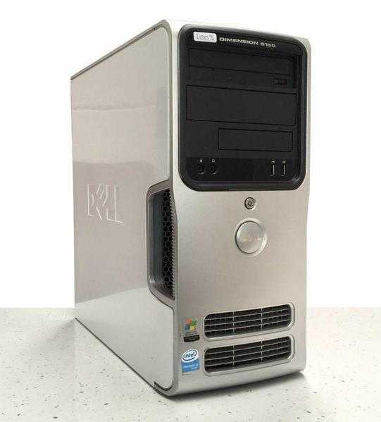 Dell Dimension 5150 fast dual core base unit PC with Windows 7 with wireless