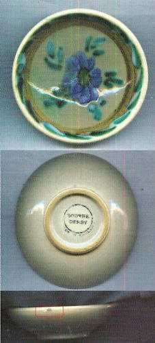 DENBY BOURNE GAY BORDER PIN TRINKET DISH