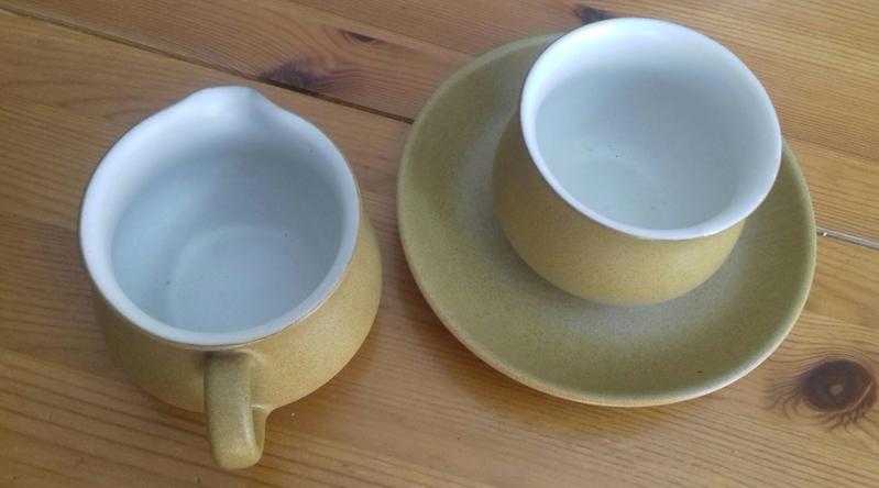 Denby tea sets (Teacups saucers Sugar Bowl Milk Jug) - Ode amp Gypsy design