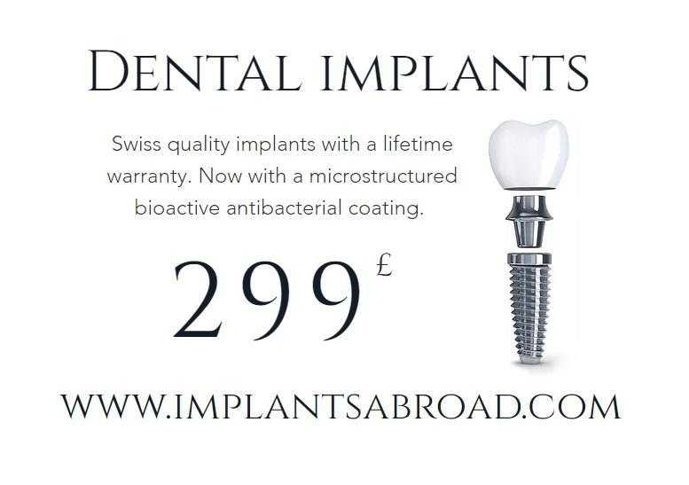 Dental implants for 299 in Polish Implant Center