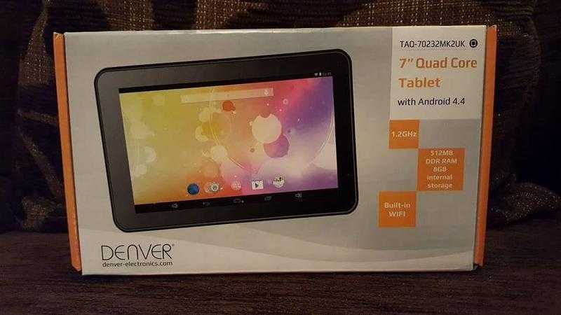 Denver 7quot Quad Core Tablet With Android 4.4 - TAQ-70232MK2 UKDenver 7quot Quad Core Tablet With Android