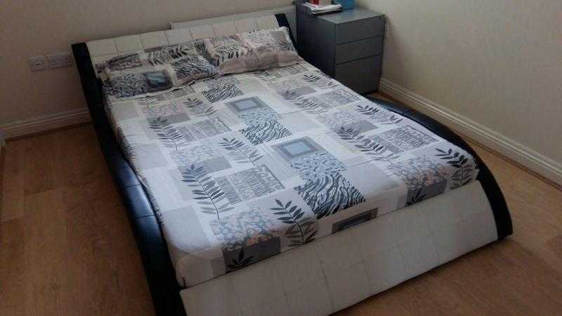 Designer Double Bed with Mattress