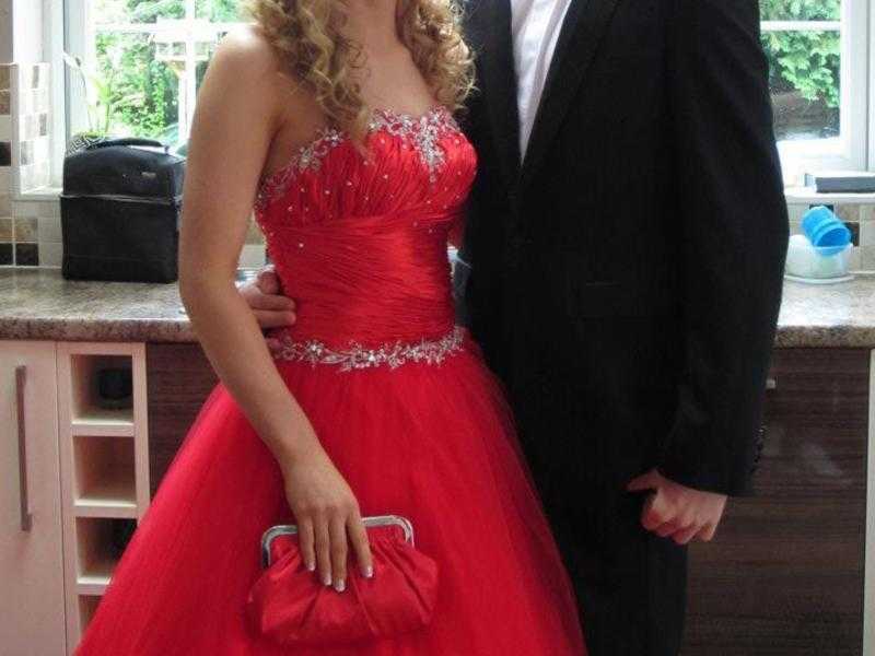 Designer Red Prom dress