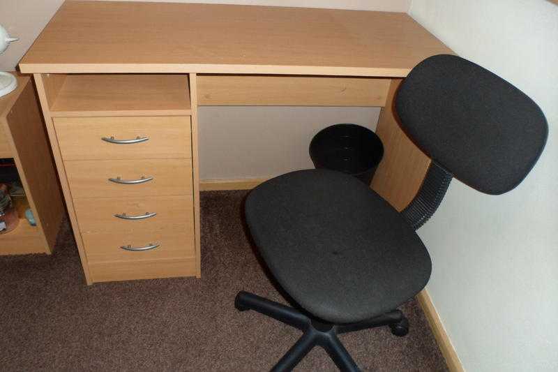 Desk and chair