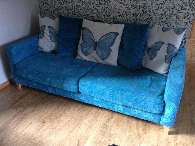 DFS 039Breeze039 4 seater sofa with 5 Butterfly cushions