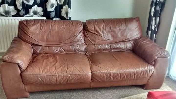 Dfs brown sofa free to collector