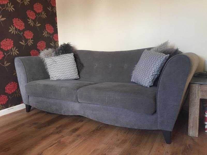 DFS Grey Ambit 3 Seater with matching single Seater