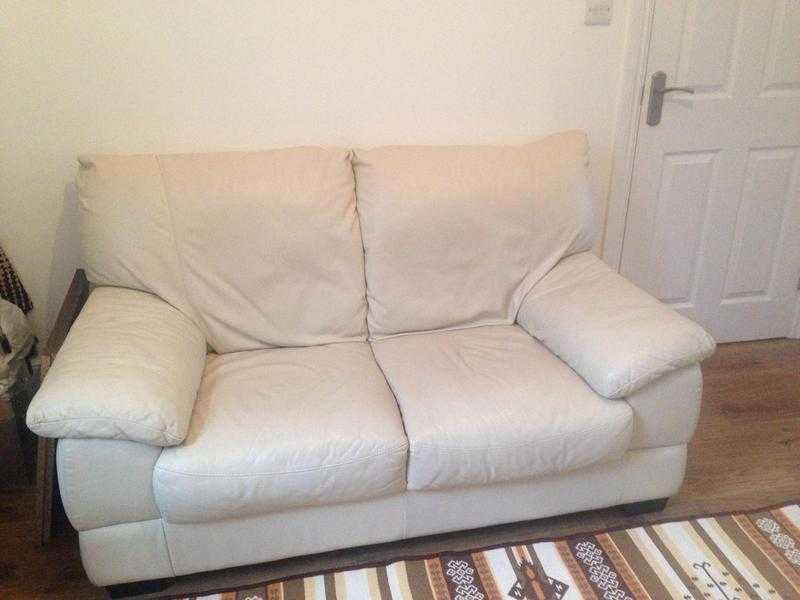 DFS Leather 2 seater sofa