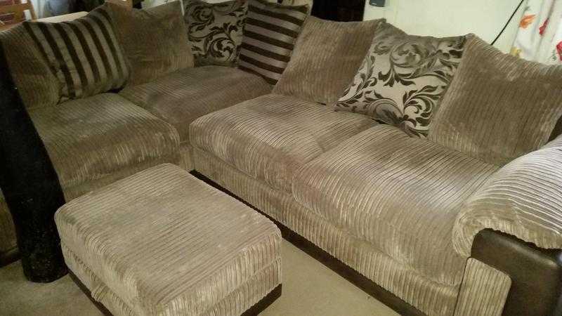 Dfs right hand sofa and footstool