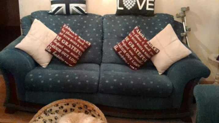 Dfs settee,two armchairs,footstool