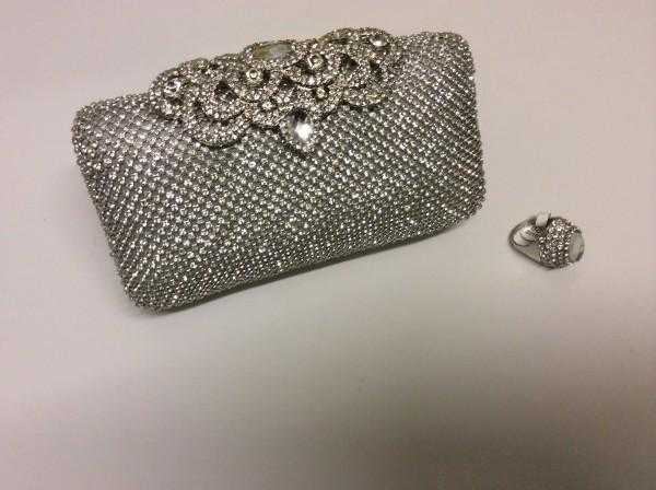 Diamond Tee Stud Clutch Purse and ring in stock ORDER YOUR039S NOW